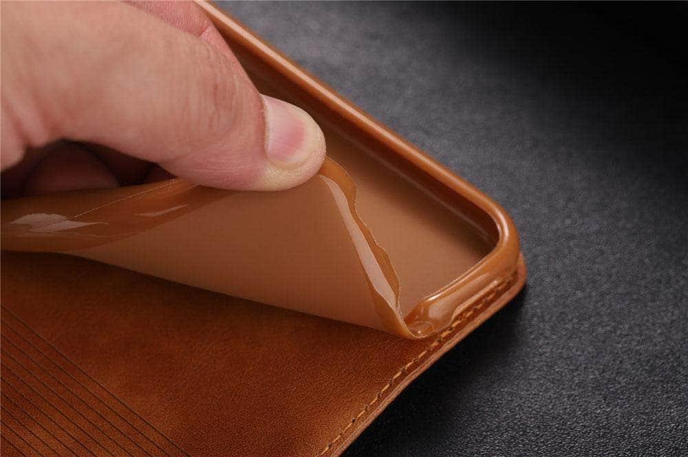 iPhone SE 2020 Leather Phone Wallet Card Slot Case - CaseBuddy