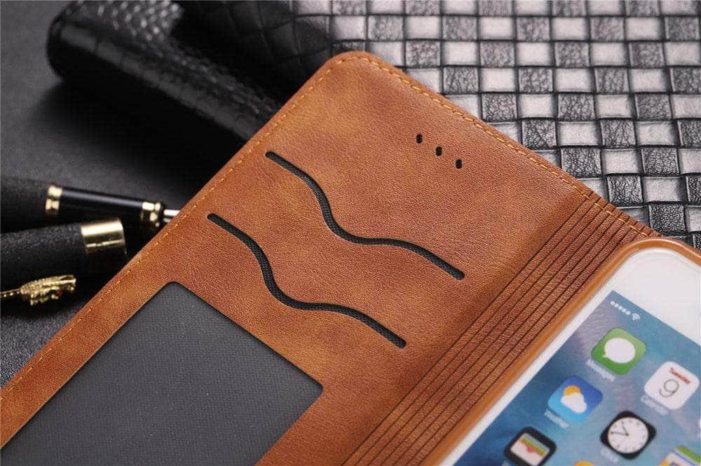 iPhone SE 2020 Leather Phone Wallet Card Slot Case - CaseBuddy