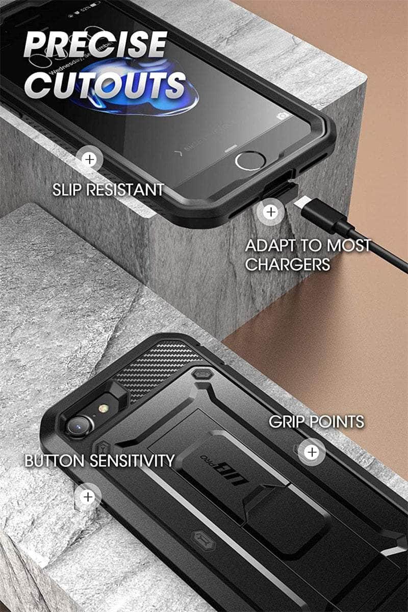 CaseBuddy Australia Casebuddy PC + TPU / Black iPhone SE 2022 SUPCASE Full-Body Dual Layer Belt-Clip Case