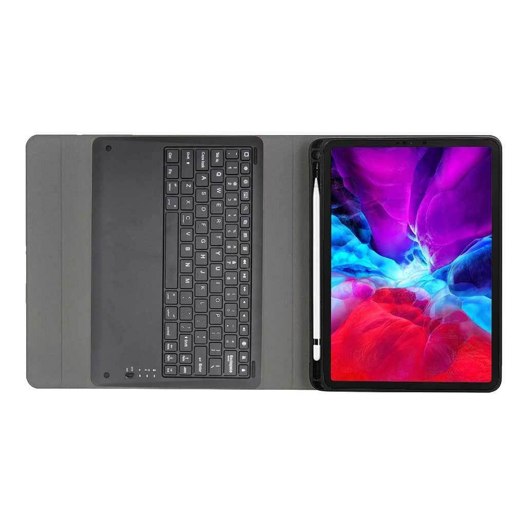 Keyboard Case Protect Shell iPad Pro 12.9 2020 Flip Folio Stand With Pen Holder - CaseBuddy