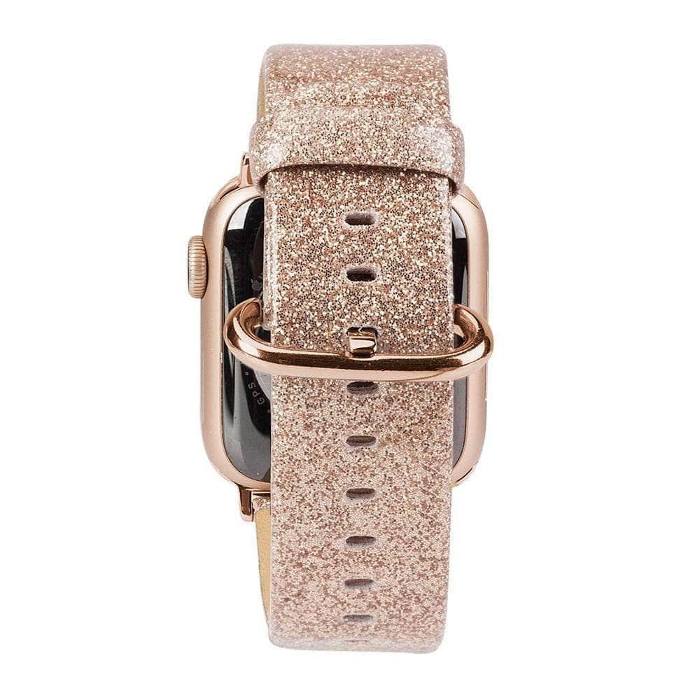 Leather Bling Diamond Band Apple Watch Band 6 5 4 3 2 SE 44/42/40/38 - CaseBuddy