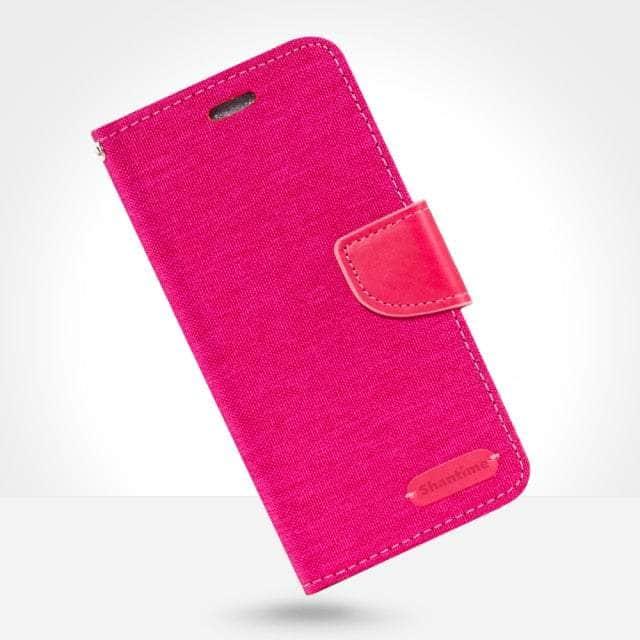 CaseBuddy Australia Casebuddy Galaxy S22 Ultra 5G / RoseRed Leather Flip Galaxy S22 Ultra Business Case