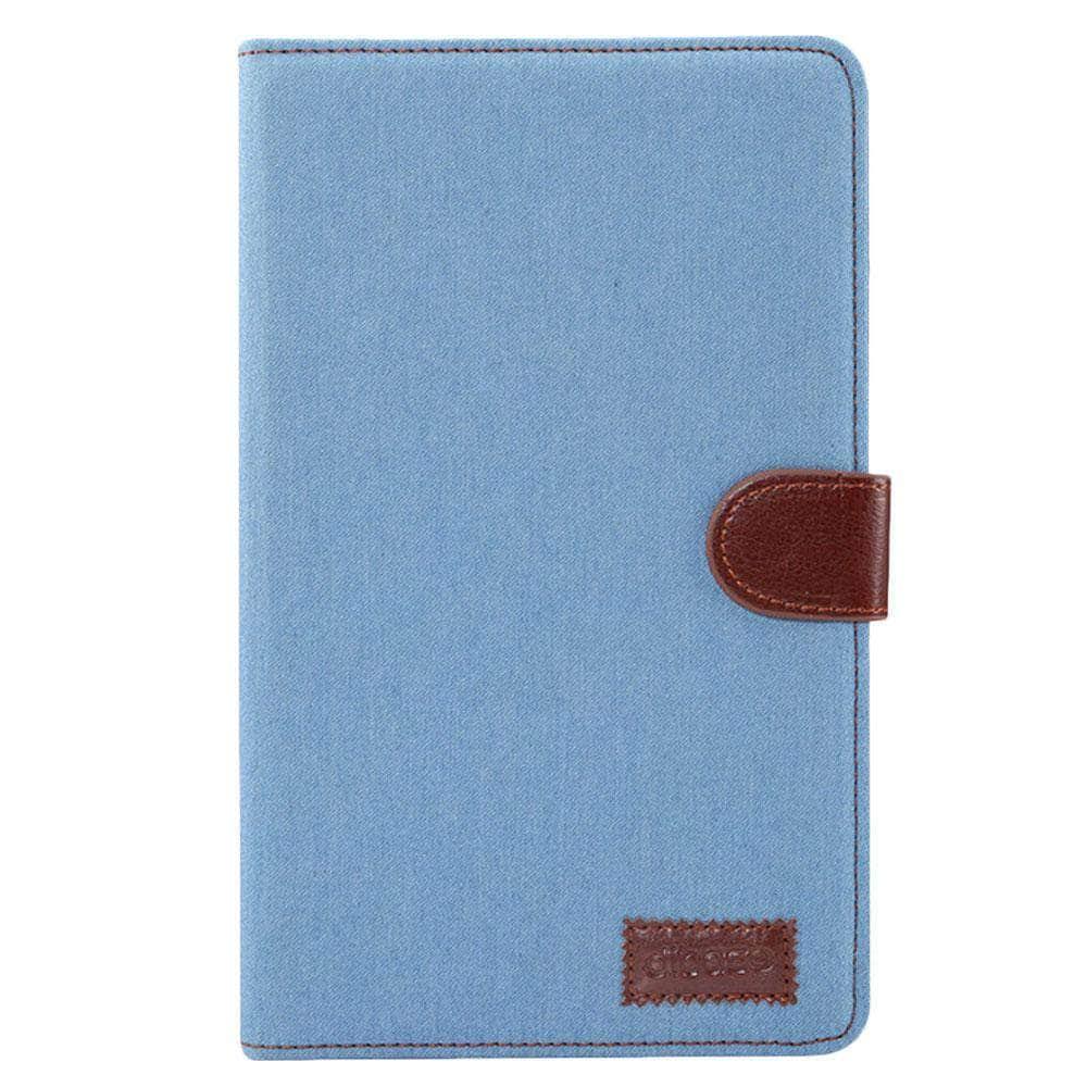 Leather Jean Samsung Galaxy Tab A 8.0 2019 S Pen P200 P205 SM-P200 SM-P205 Case Auto Sleep Wake Smart Case Cover - CaseBuddy