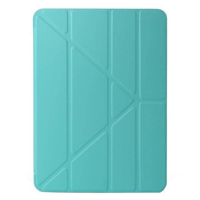 Leather Look Silica Gel Sleeve Tri-Fold Case iPad Mini 5 2019 - CaseBuddy