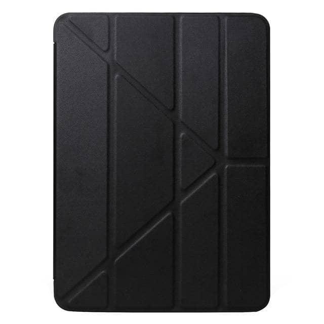 Leather Look Silica Gel Sleeve Tri-Fold Case iPad Mini 5 2019 - CaseBuddy