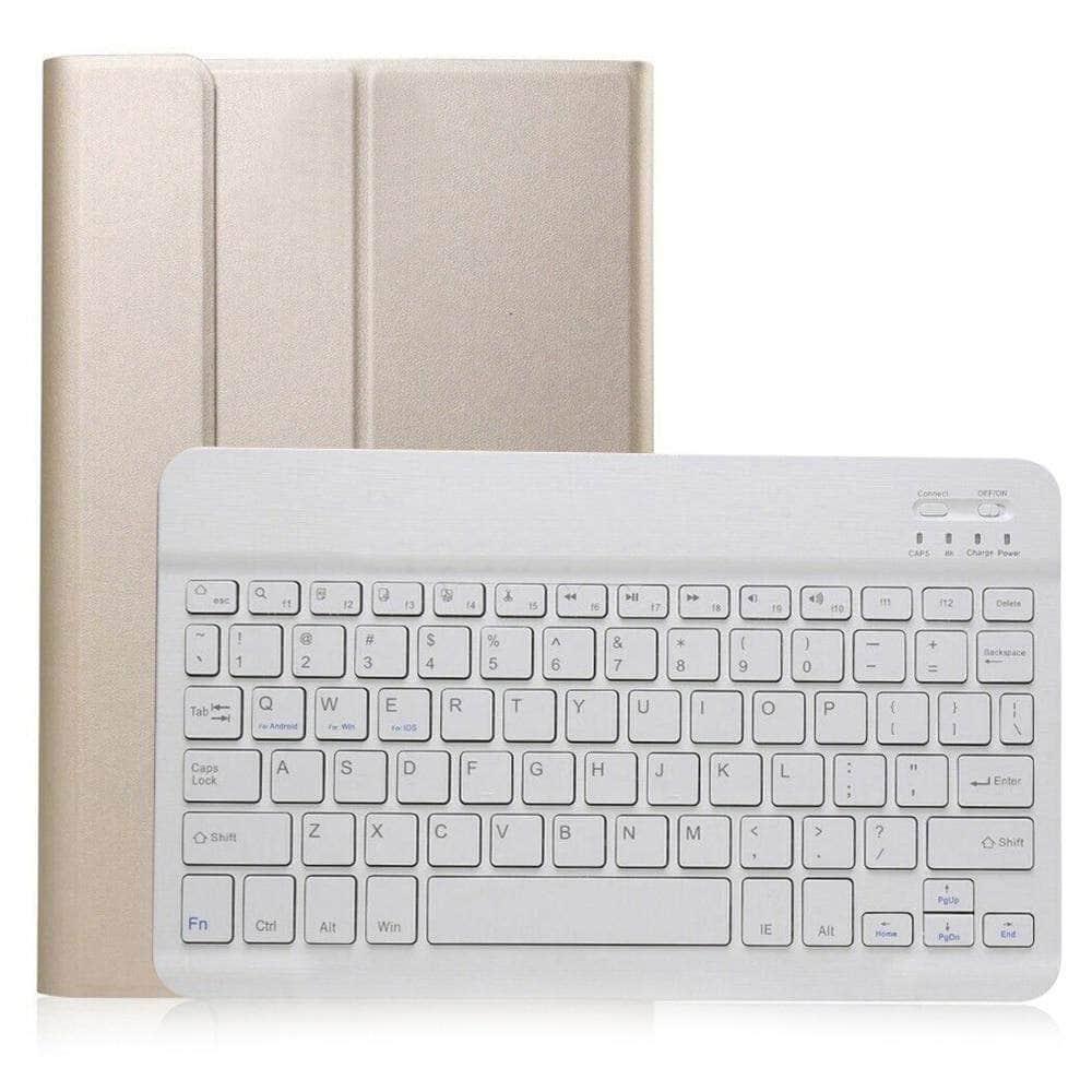 Leather Wireless Bluetooth Keyboard Samsung Galaxy Tab A 8.0 2019 S-Pen SM-T290 SM-T295 Case - CaseBuddy