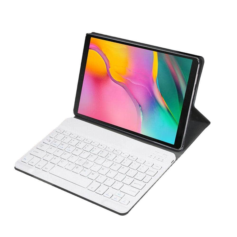 Leather Wireless Bluetooth Keyboard Samsung Galaxy Tab A 8.0 2019 S-Pen SM-T290 SM-T295 Case - CaseBuddy