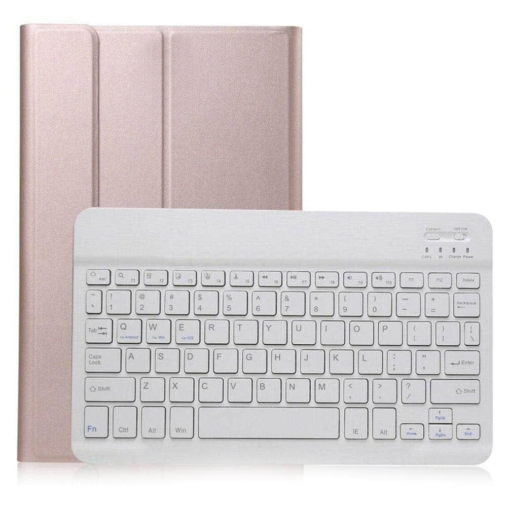 Leather Wireless Bluetooth Keyboard Samsung Galaxy Tab A 8.0 2019 S-Pen SM-T290 SM-T295 Case - CaseBuddy