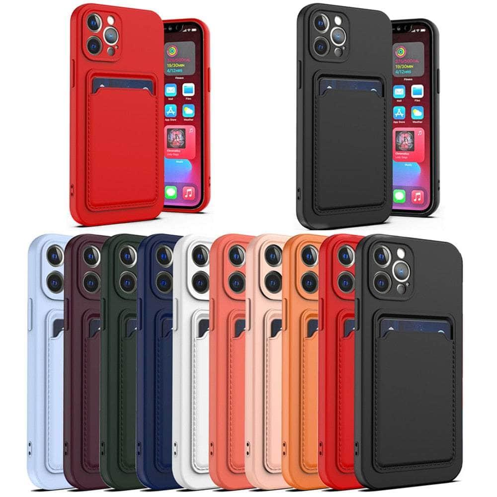 Casebuddy Liquid Silicone iPhone 14 Max Wallet Case