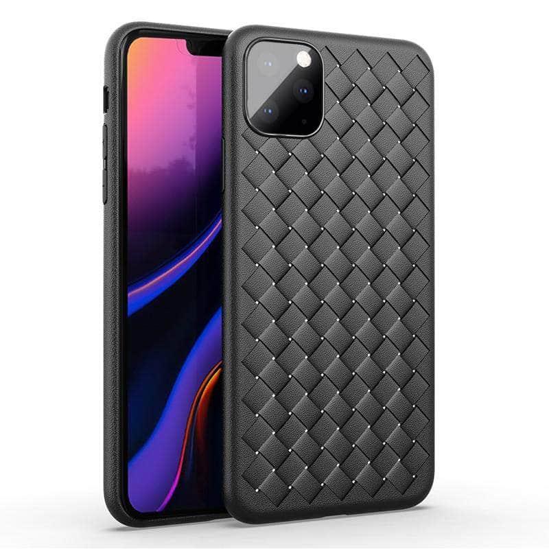 Luxury BV Grid Weaving Slim Protective Back Cover case for iPhone 11 Pro Max - CaseBuddy