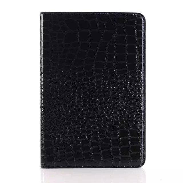 Luxury Crocodile Leather Look Case Apple iPad Mini 5 2019 Stand Cover Solid Magnet - CaseBuddy