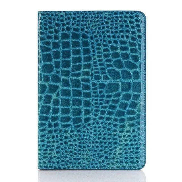 Luxury Crocodile Leather Look Case Apple iPad Mini 5 2019 Stand Cover Solid Magnet - CaseBuddy