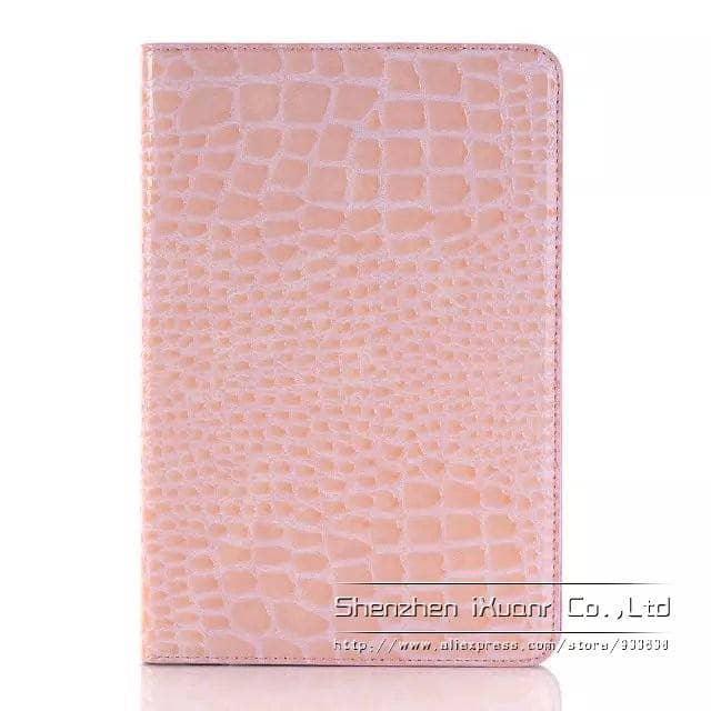 Luxury Crocodile Leather Look Case Apple iPad Mini 5 2019 Stand Cover Solid Magnet - CaseBuddy