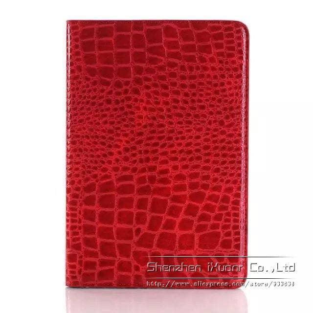 Luxury Crocodile Leather Look Case Apple iPad Mini 5 2019 Stand Cover Solid Magnet - CaseBuddy