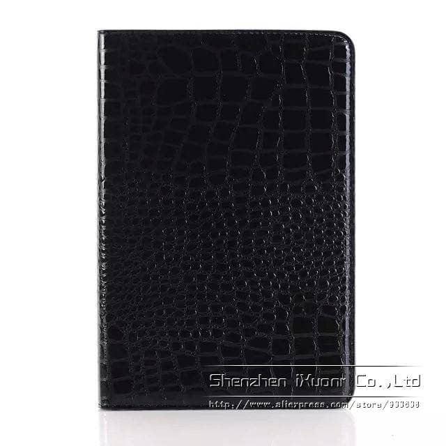 Luxury Crocodile Leather Look Case Apple iPad Mini 5 2019 Stand Cover Solid Magnet - CaseBuddy