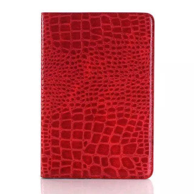 Luxury Crocodile Leather Look Case Apple iPad Mini 5 2019 Stand Cover Solid Magnet - CaseBuddy