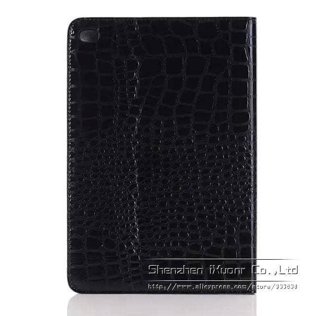 Luxury Crocodile Leather Look Case Apple iPad Mini 5 2019 Stand Cover Solid Magnet - CaseBuddy