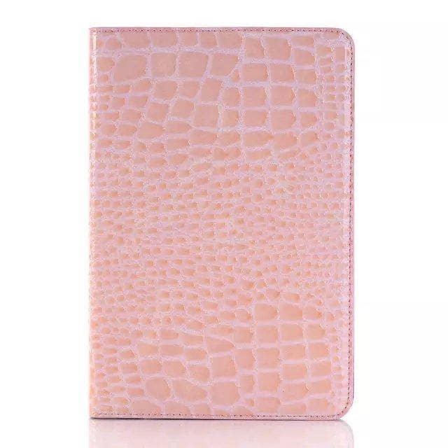 Luxury Crocodile Leather Look Case Apple iPad Mini 5 2019 Stand Cover Solid Magnet - CaseBuddy