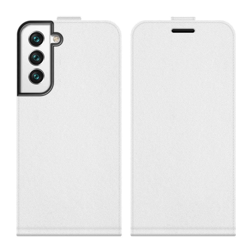 CaseBuddy Australia Casebuddy For Samsung S22 / White Luxury Flip Leather Wallet Samsung S22 Case