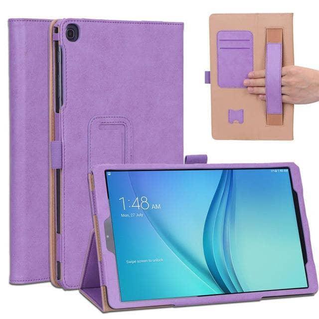 Luxury Galaxy Tab A 10.1 T510 T515 (2019) Leather Look Hand Holder Stand - CaseBuddy