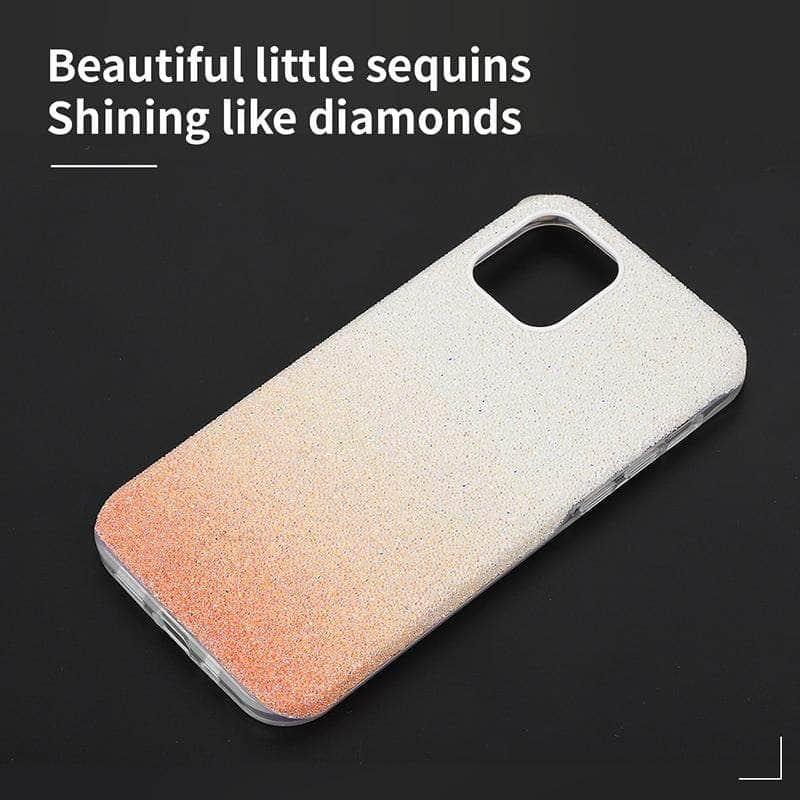 Luxury Gradient Glitter Star iPhone 12 Mini Pro MAX Transparent Soft Back Cover - CaseBuddy