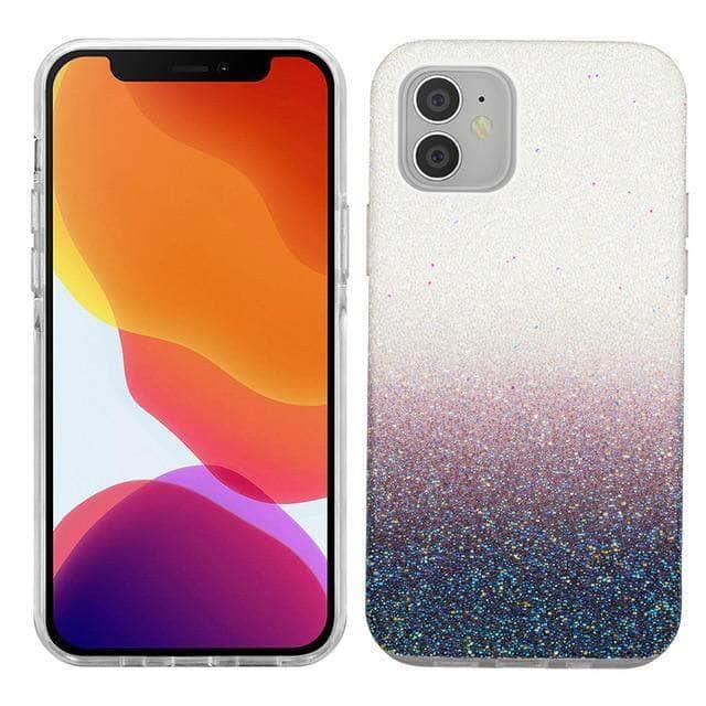 Luxury Gradient Glitter Star iPhone 12 Mini Pro MAX Transparent Soft Back Cover - CaseBuddy