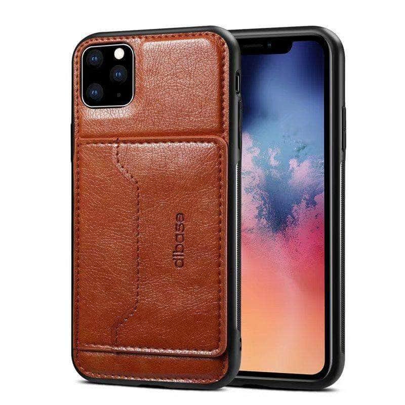 Luxury High Quality Wallet Credit Card Slot Leather Back Cover Case For iPhone 11 Pro Max Case - CaseBuddy