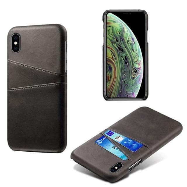 CaseBuddy Australia Casebuddy For iPhone 13 / Black Luxury iPhone 13 & 13 Pro Card Holder Case