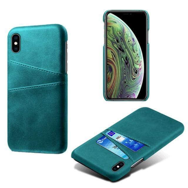 CaseBuddy Australia Casebuddy For iPhone 13 / Green Luxury iPhone 13 & 13 Pro Card Holder Case