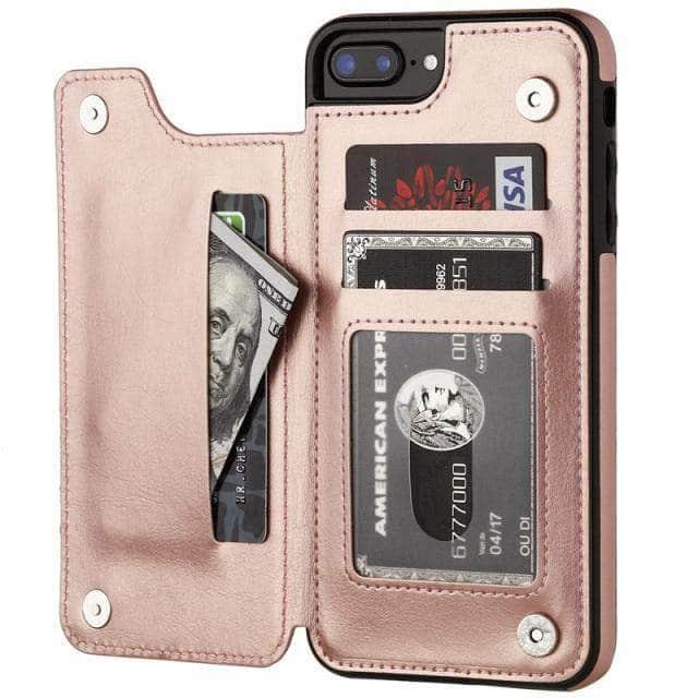 CaseBuddy Australia Casebuddy for iPhone 13 mini / Rose Gold Luxury Slim iPhone 13 Mini Wallet Card Slots Case