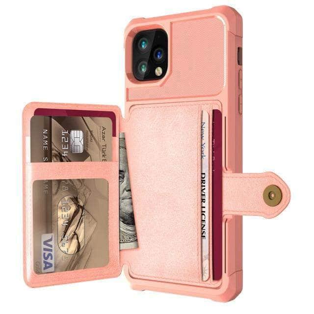 CaseBuddy Australia Casebuddy iPhone 13 Pro / Rose Luxury Wallet iPhone 13 Pro Cards Case