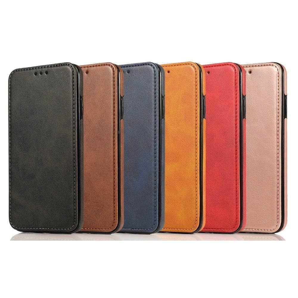 Magnetic Flip Leather Case iPhone Card Slots Wallet