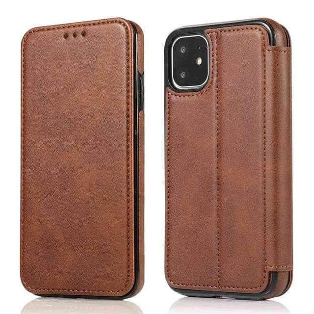 Magnetic Flip Leather Case iPhone Card Slots Wallet