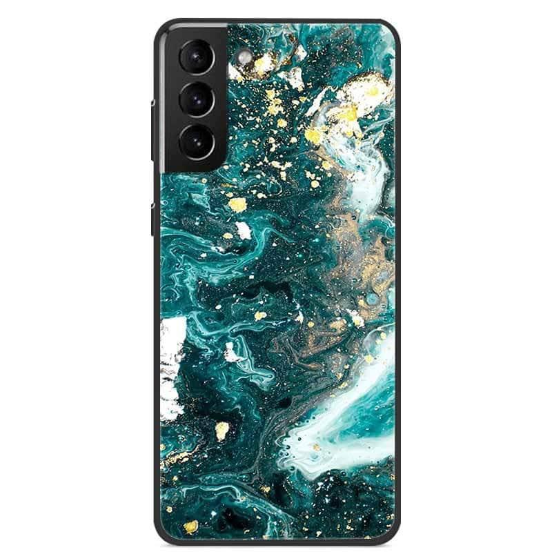 CaseBuddy Australia Casebuddy Marble Soft Silicone Back S22 Cover