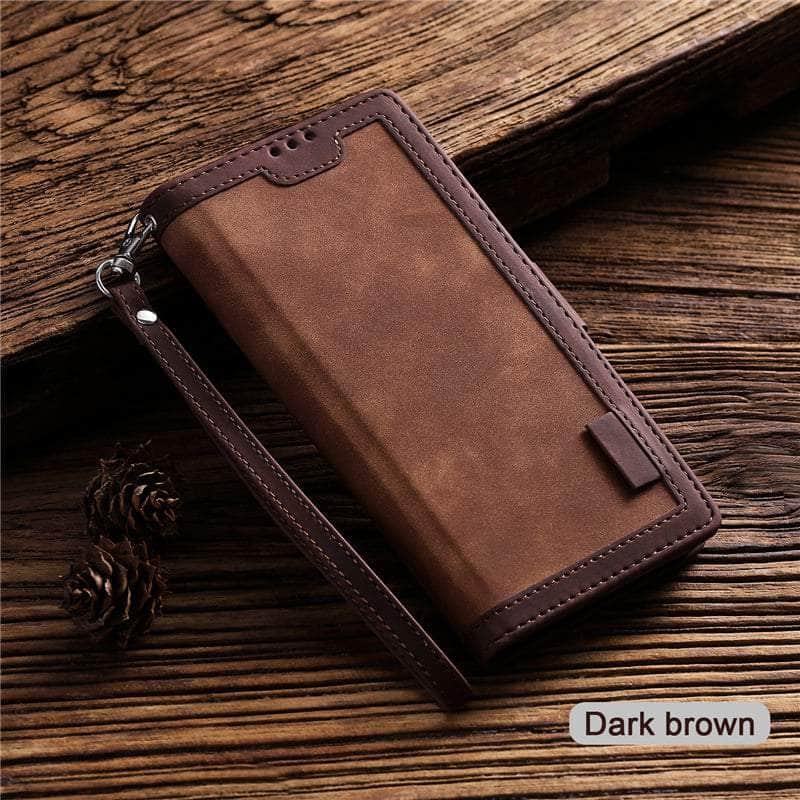 CaseBuddy Australia Casebuddy Matte Leather iPhone SE 2022 Wallet Flip Case