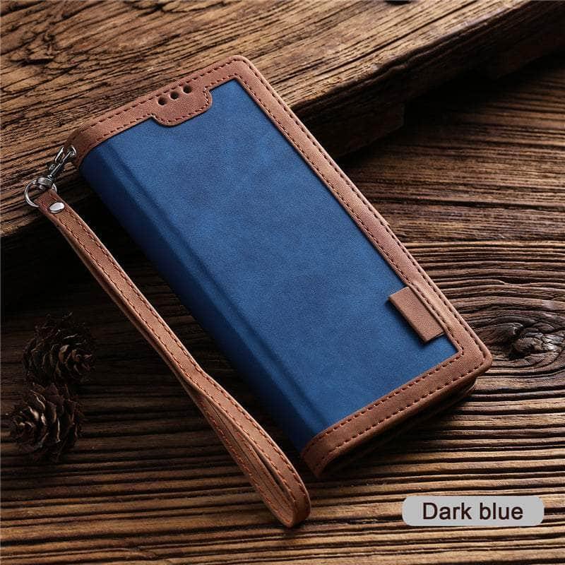 CaseBuddy Australia Casebuddy Matte Leather iPhone SE 2022 Wallet Flip Case