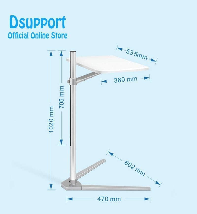 Movable Aluminum 7-20 inch Laptop Floor Stand Height Adjustable - CaseBuddy