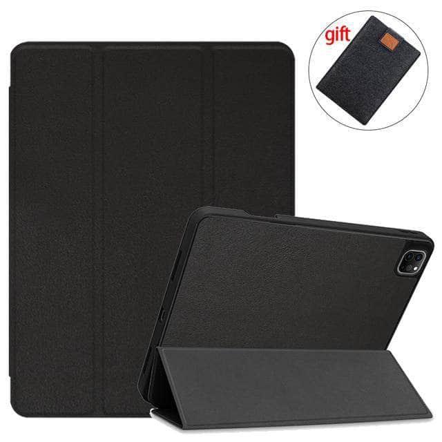 CaseBuddy Australia Casebuddy Black-TPU / 2021 Pro 11 3rd Gen MTT iPad Pro 11 (2021) Pencil Magnetic TriFold Smart Stand Case