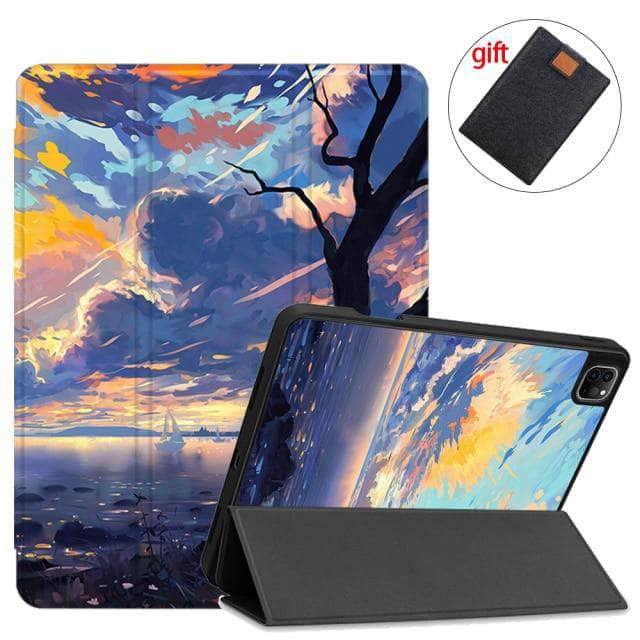 CaseBuddy Australia Casebuddy IPTPU18 / 2021 Pro 11 3rd Gen MTT iPad Pro 11 (2021) Pencil Magnetic TriFold Smart Stand Case