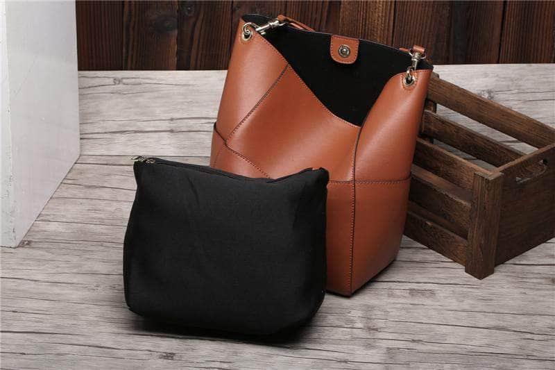 CaseBuddy Australia Casebuddy Nesitu Design Split Leather Women Shoulder Bag