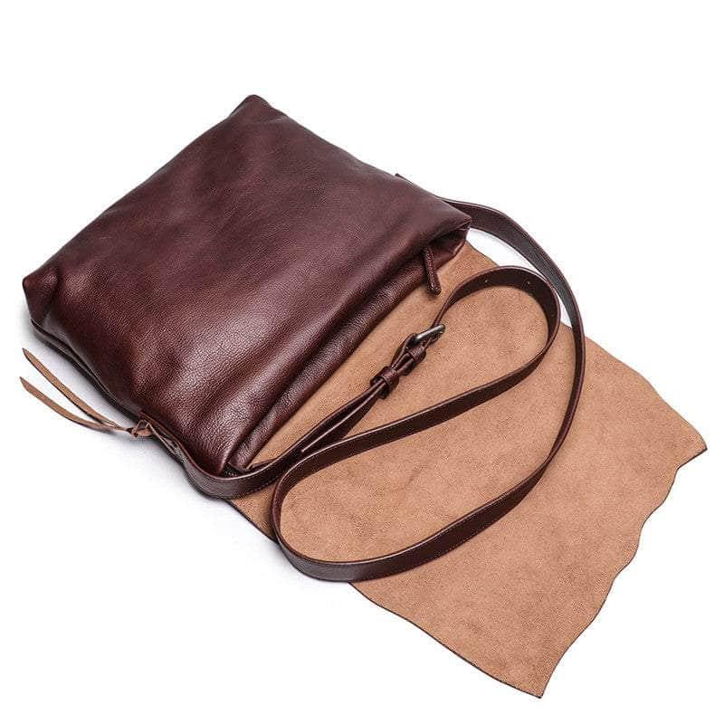 CaseBuddy Australia Nesitu Highend A4 Genuine Leather Cross Body Messenger Bag