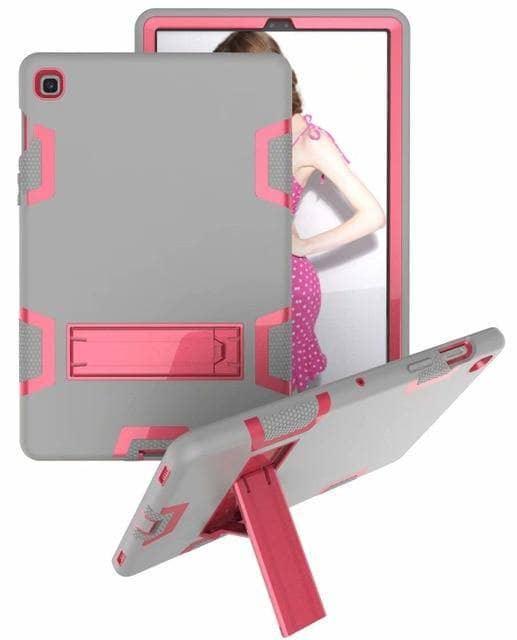 New 360 Full Protection CaseGalaxy Tab A 10.1 2019 T510 T515 Shockproof Heavy Duty Silicone Hard Stand - CaseBuddy