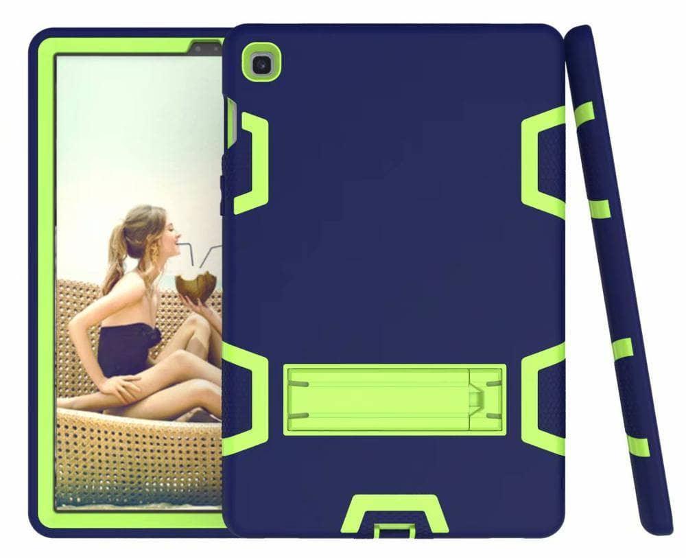 New 360 Full Protection CaseGalaxy Tab A 10.1 2019 T510 T515 Shockproof Heavy Duty Silicone Hard Stand - CaseBuddy