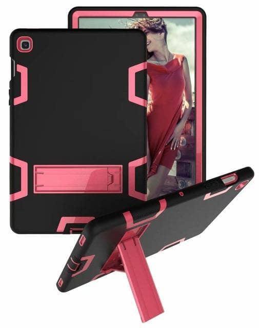 New 360 Full Protection CaseGalaxy Tab A 10.1 2019 T510 T515 Shockproof Heavy Duty Silicone Hard Stand - CaseBuddy