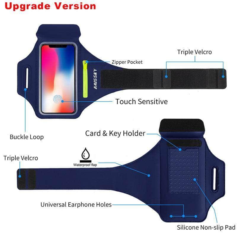 CaseBuddy Australia Casebuddy Non-slip Zipper Running Sport Armbands iPhone 13 Pro