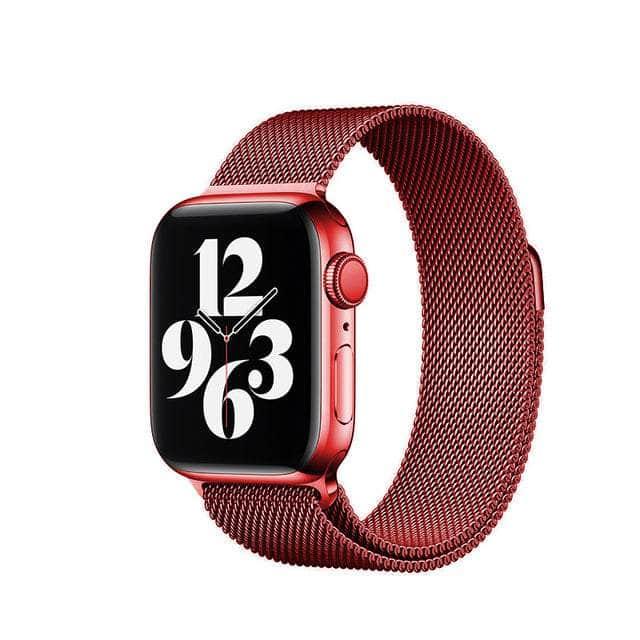 CaseBuddy Australia Casebuddy Official red / 42mm 44mm 45mm Nylon Loop Watch Strap Apple Watch 38/40/41mm 42/44/45mm Band