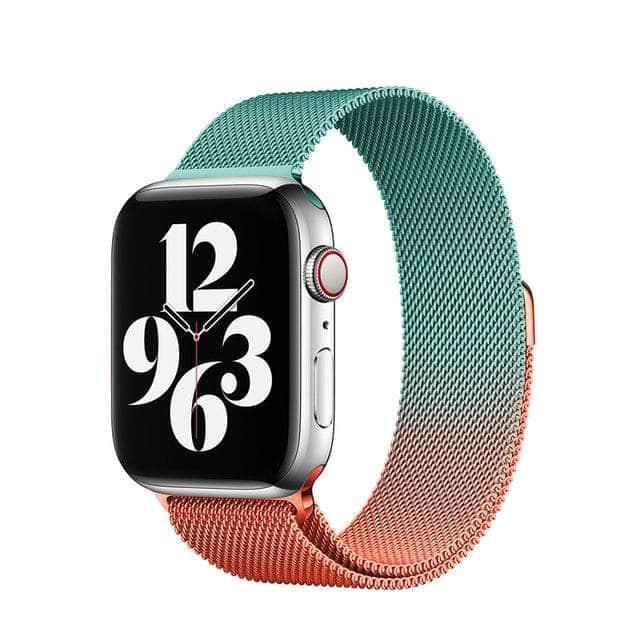 CaseBuddy Australia Casebuddy Gradient red blue / 42mm 44mm 45mm Nylon Loop Watch Strap Apple Watch 38/40/41mm 42/44/45mm Band