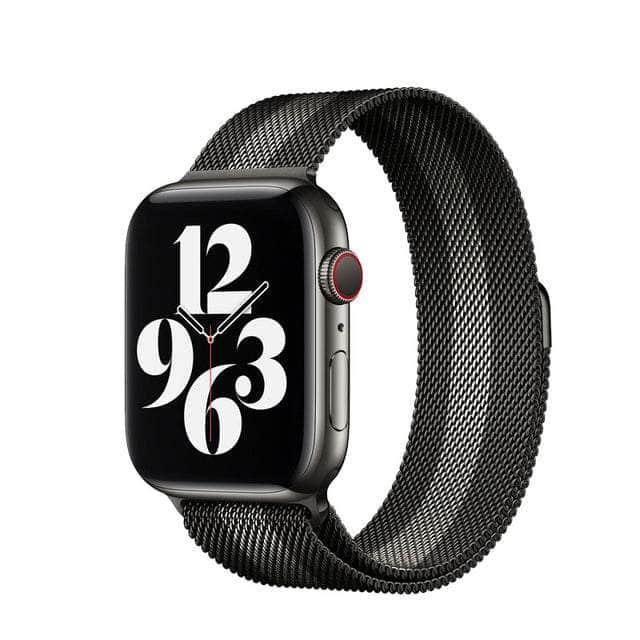 CaseBuddy Australia Casebuddy Black ash / 42mm 44mm 45mm Nylon Loop Watch Strap Apple Watch 38/40/41mm 42/44/45mm Band