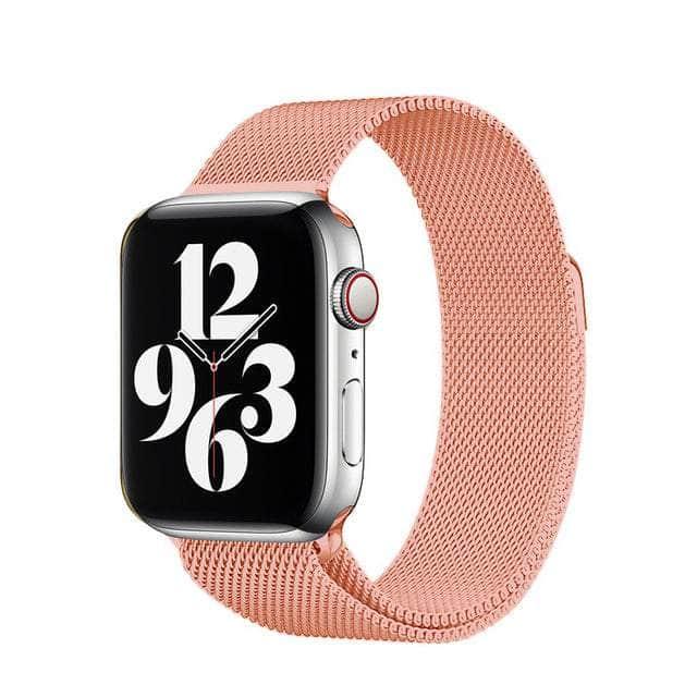 CaseBuddy Australia Casebuddy Cherry powder / 42mm 44mm 45mm Nylon Loop Watch Strap Apple Watch 38/40/41mm 42/44/45mm Band