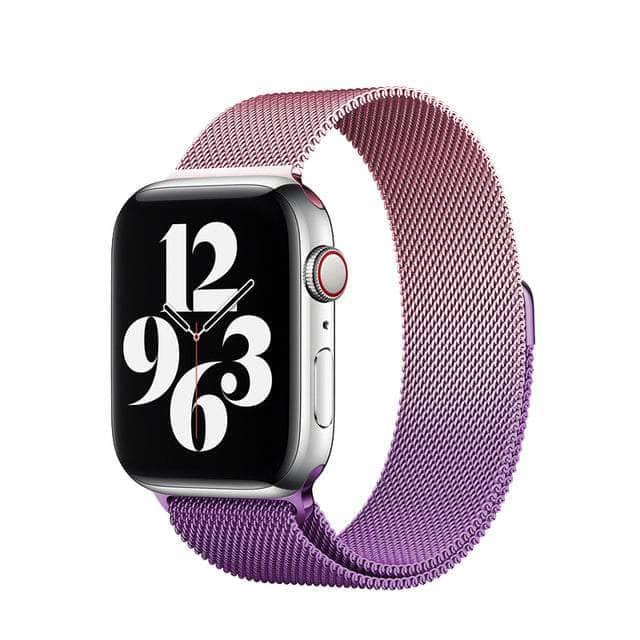 CaseBuddy Australia Casebuddy Gradient pink purple / 42mm 44mm 45mm Nylon Loop Watch Strap Apple Watch 38/40/41mm 42/44/45mm Band